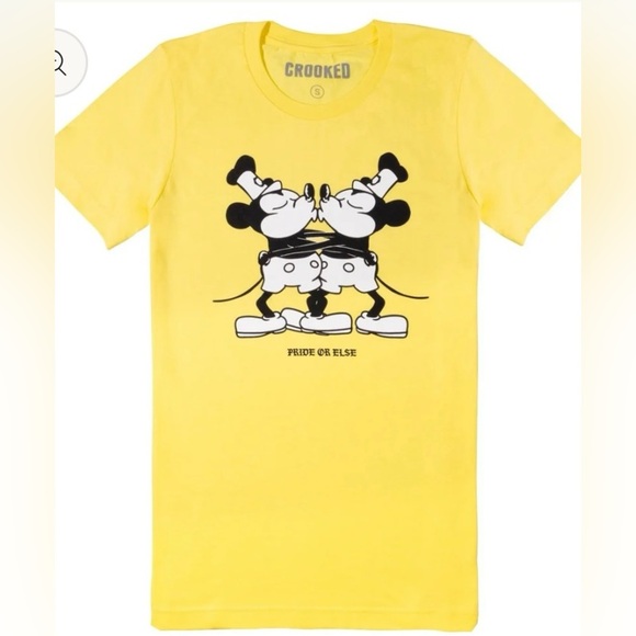 Crooked Media Steam-Dreamboat Willie Pride T-Shirt - Picture 1 of 5